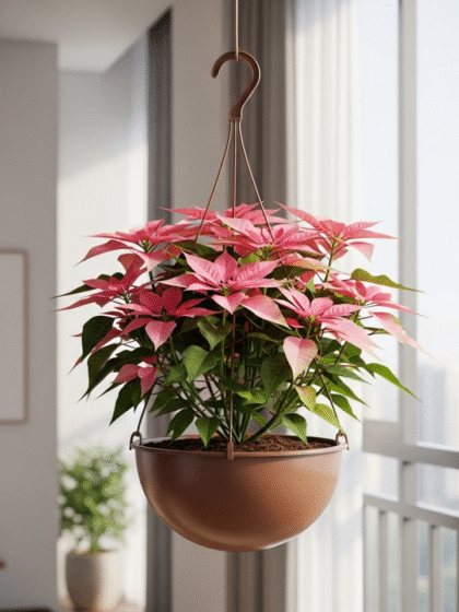 Poinsettia Pink Plant