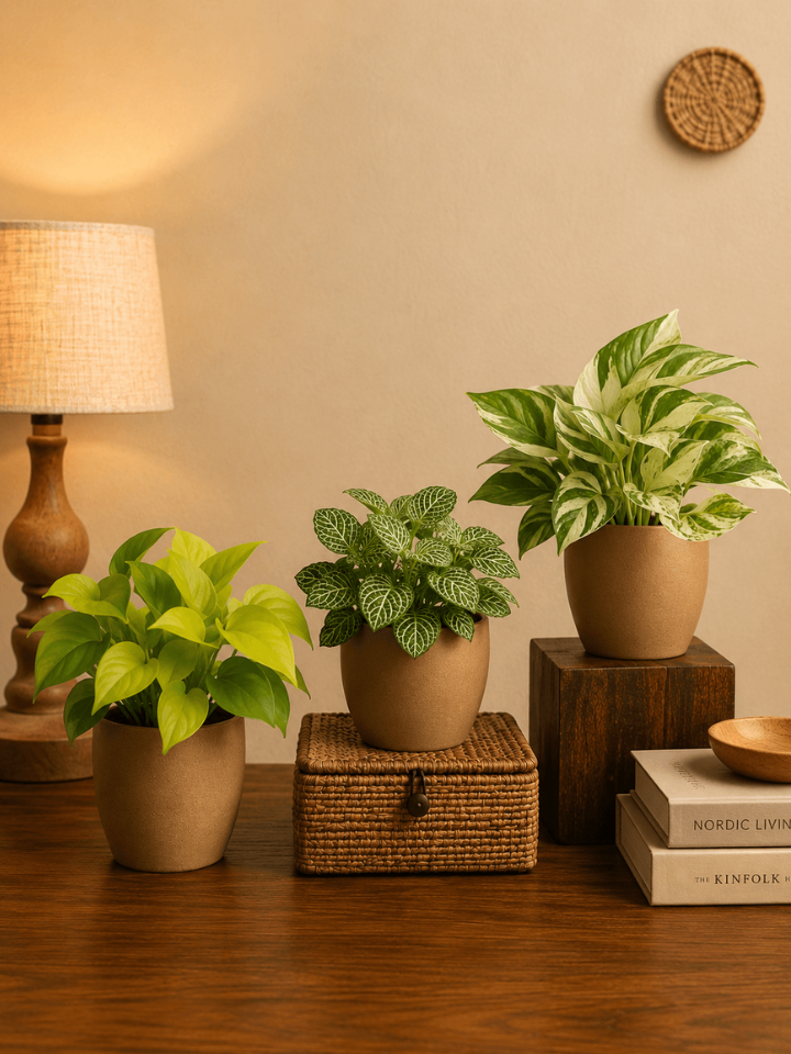 Combo of 3 Minimalist Plant Set